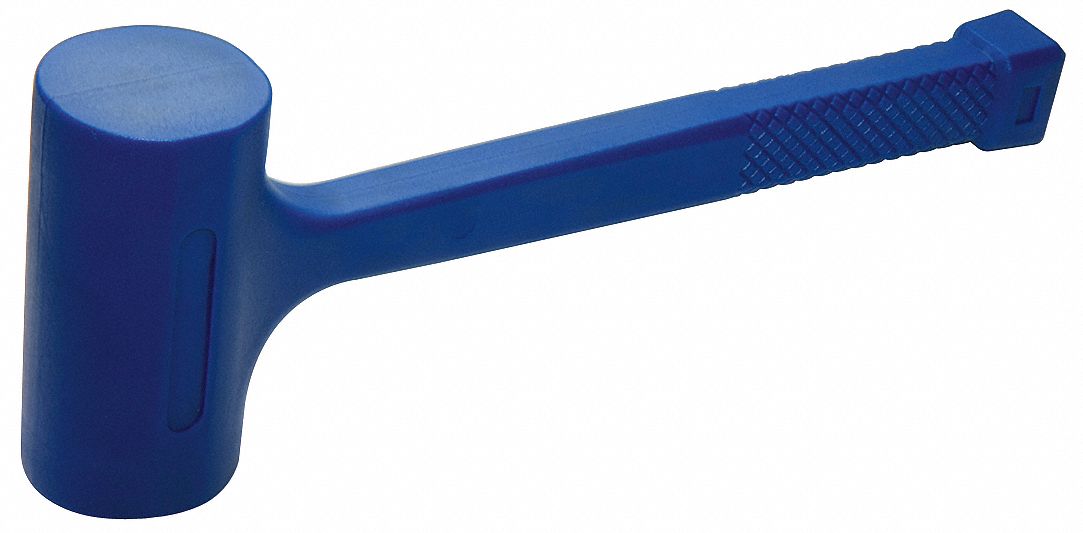 WESTWARD Dead Blow Hammer, 8 oz Head Weight, PVC over Steel Handle