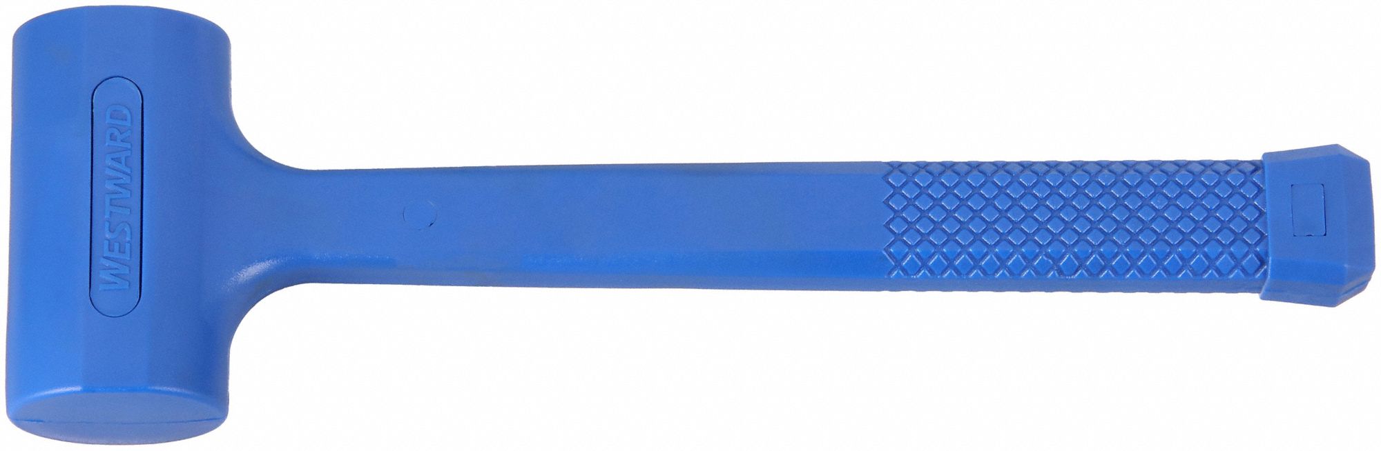 DEAD BLOW HAMMER, STEEL HANDLE, 2 LB HEAD WT, 2⅛ IN HAMMER FACE DIA, 14 IN OVERALL L, PVC