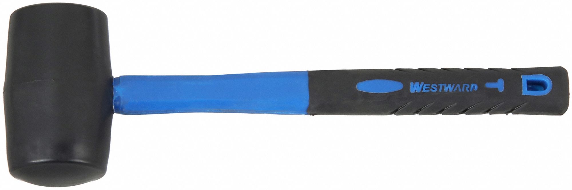PLASTIC MALLET, STEEL HANDLE, 8 OZ HEAD WT, 1¾ IN DIA, 3⅛ IN HEAD L, 12 IN OVERALL L