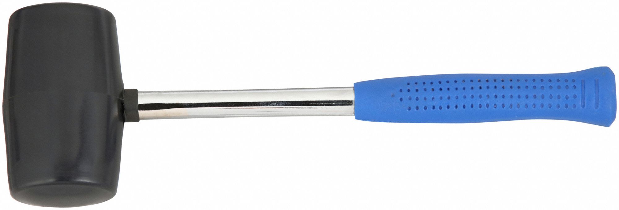 PLASTIC MALLET, STEEL HANDLE, 12 OZ HEAD WT, 2 IN DIA, 3 1/2 IN HEAD L, 12 IN OVERALL L