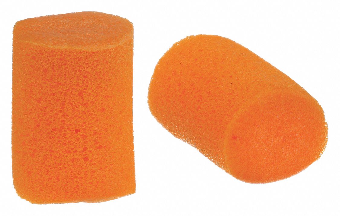 EARPLUGS, DISPOSABLE, PVC/FOAM, UNIVERSAL, CYLINDER, 30DB, CORDLESS, CSA, 200PR