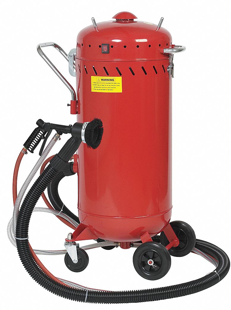 ALLSOURCE, Siphon Feed, 35 lb Media Capacity, Portable Abrasive