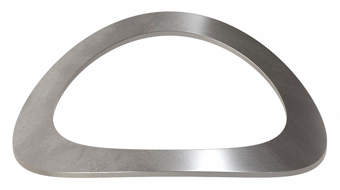 Curved Disc Spring: 0.8 in I.D., 1.1 in O.D., Carbon Steel, 15 PK