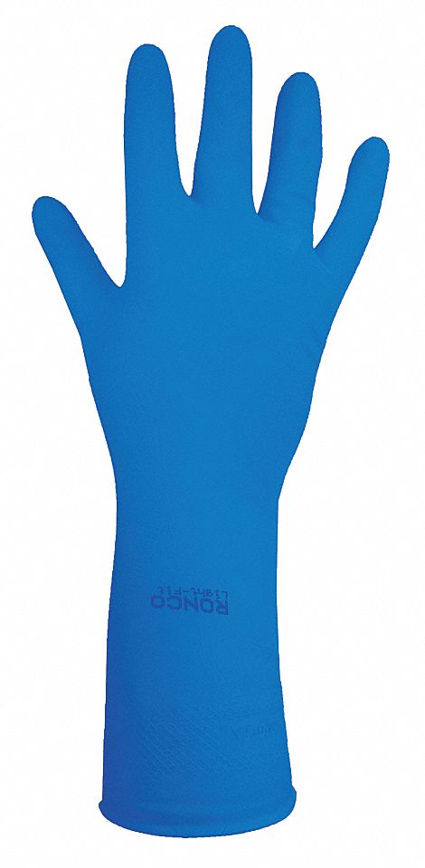 GANTS RÉSIST PROD CHIM,DBLR FLOQUÉE,PGN NID D'ABEILLE,TLE TG/10,12 PO L/16 MIL ÉPAIS,BL,LTX