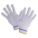 GANTS EN TRICOT FICELLE, BLANC/BLEU/JAUNE, POLYESTER/COTON, PR