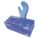 DISPOSABLE GLOVES, 9 1/2 IN L/4 MIL THICK, SIZE 7/S, BLUE, NITRILE, BX 100