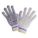 GANTS EN TRICOT FICELLE, POINTS, 50 G, TAILLE M, NATUREL/BLEU/JAUNE, PVC, PR