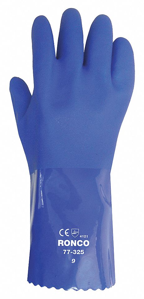 GANTS,ENDUIT,NIVEAU D'ABRASION 4,COMPLET,L,BLEU,PVC