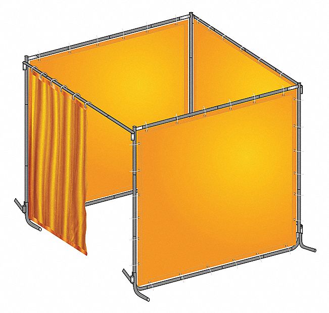 8 ft Wd, 6 ft Ht, Welding Booth Kit - 22RP07|22RP07 - Grainger