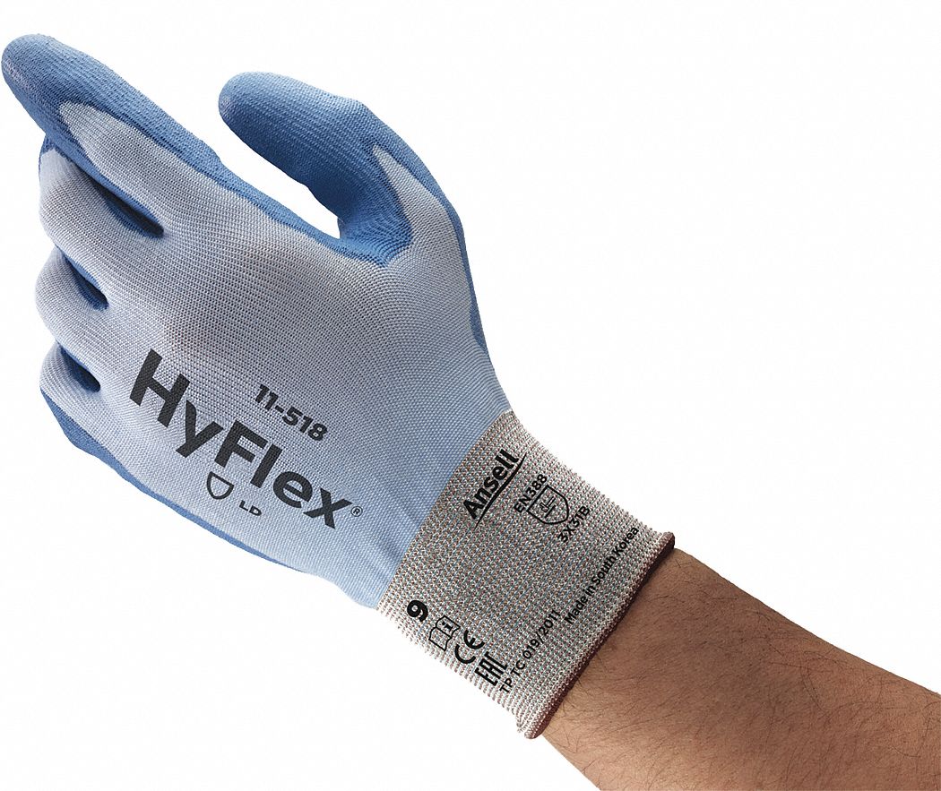 GANTS RÉSISTE COUPURES, CAL 18, TLEE 7, GRIS/NOIR, COUCHE NITRILE 3/4, NYLON/ÉLASTHANNE/PEHP, PAIRE