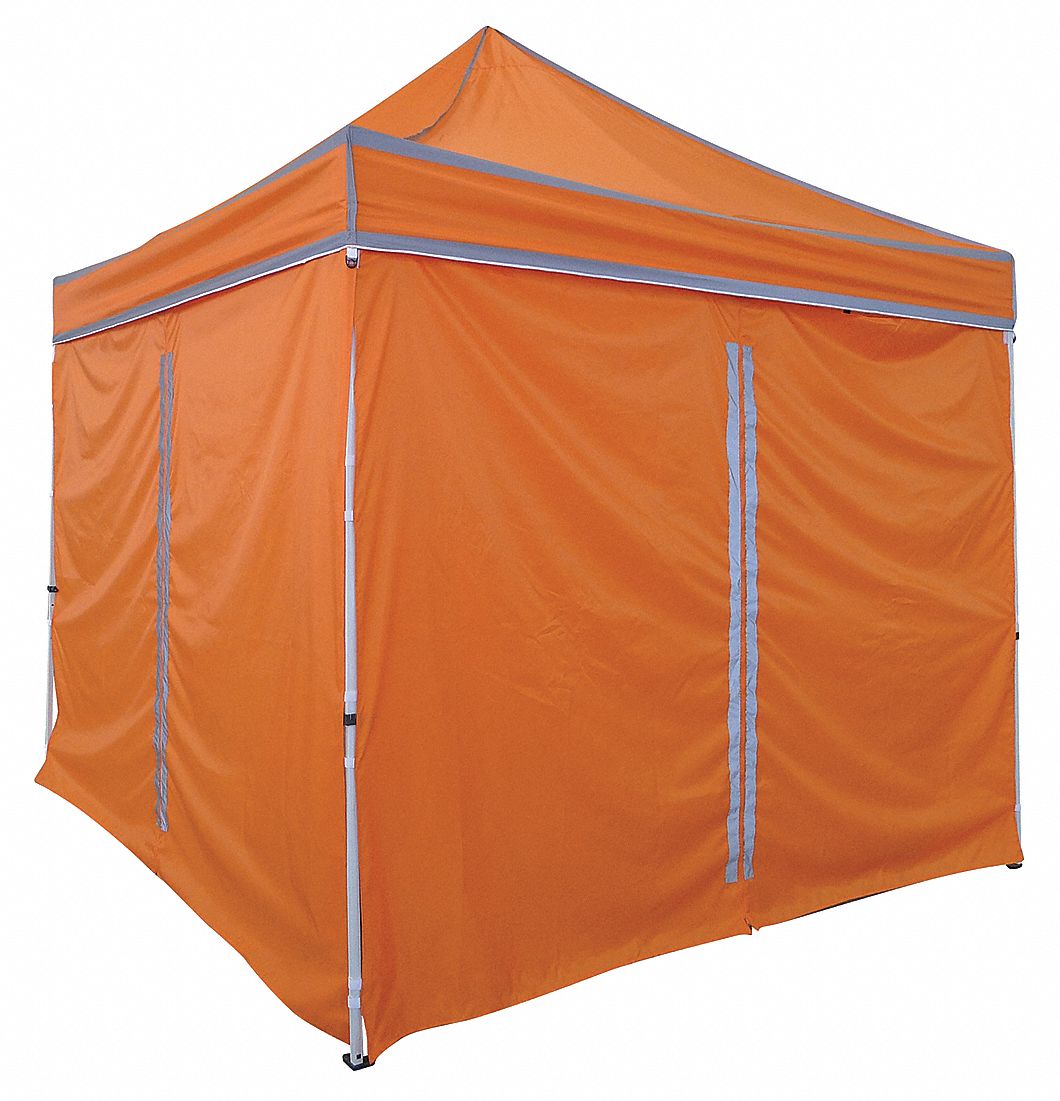 22RP56 - Side Wall Orange Polyester 85 In H PK2