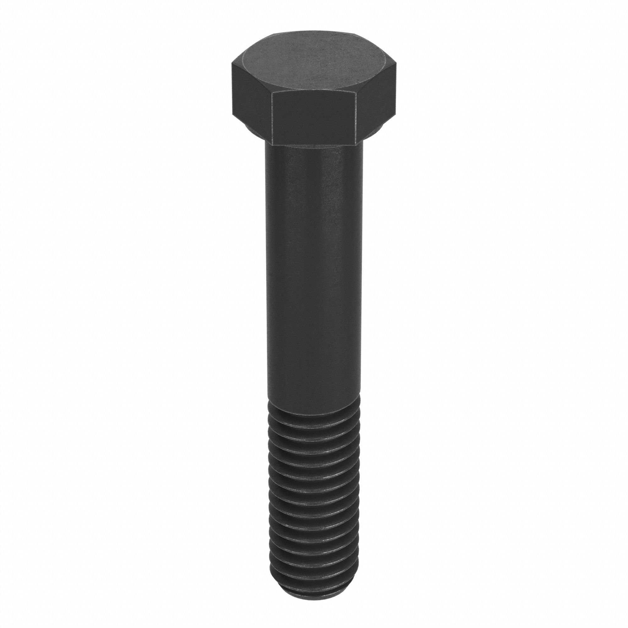 Hex Head Cap Screw: Steel, Grade 2, Plain, 3/8"-16, Coarse, 2 1/2 in lg, Globally Sourced, 25 PK