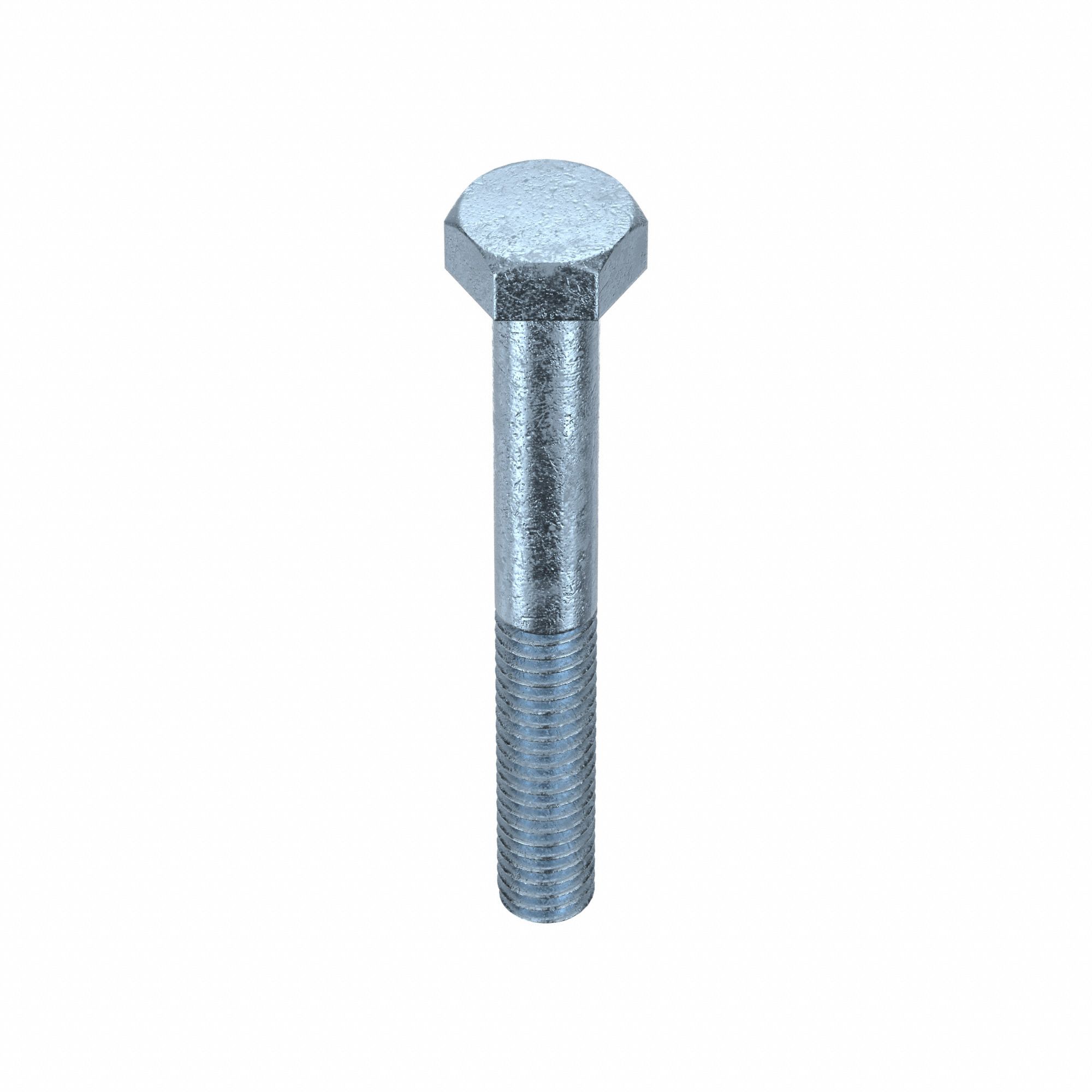 HEX HEAD CAP SCREW, STEEL, GRADE 5, ZINC PLATED, 5/16