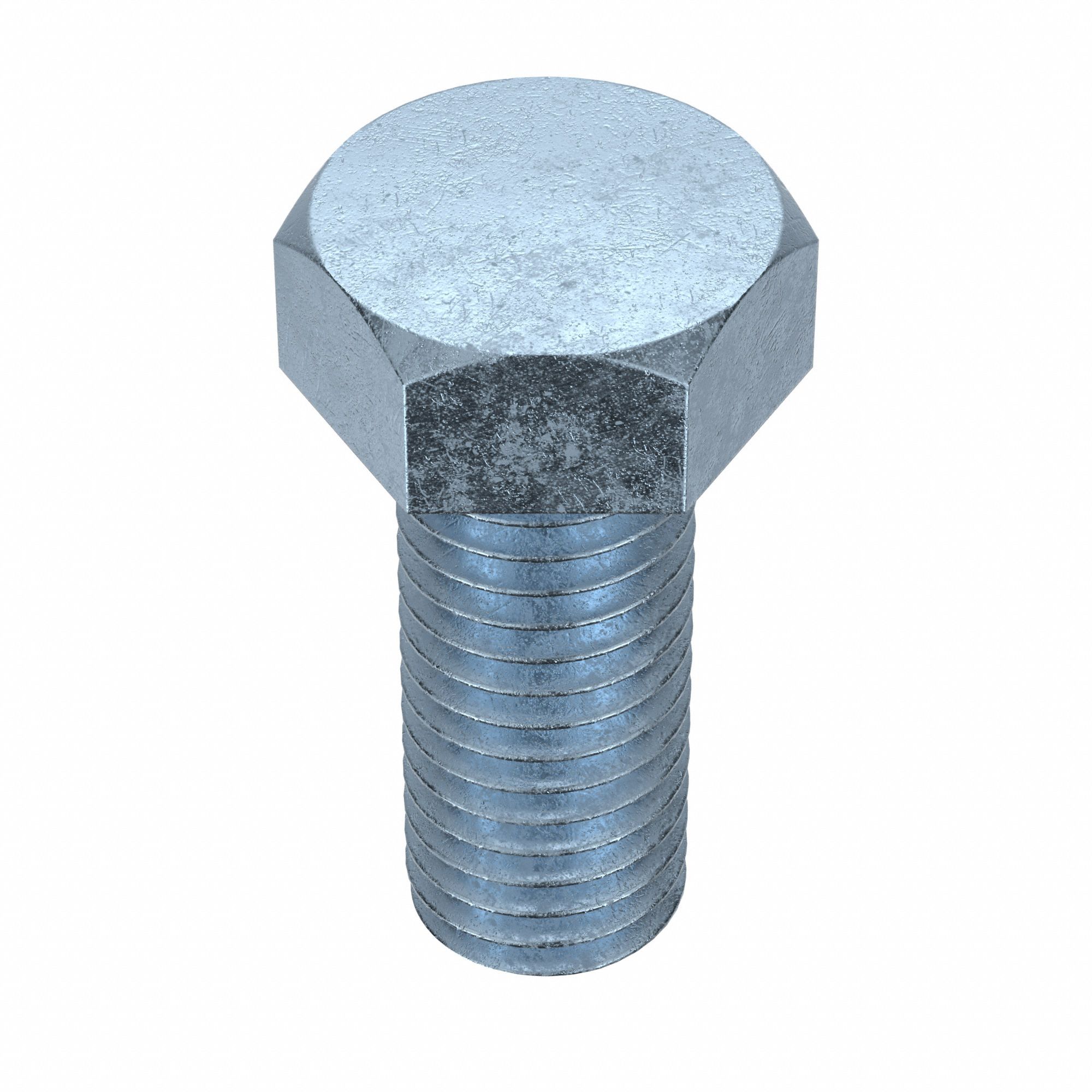 Hex Head Cap Screw: Steel, Grade 5, Zinc Plated, 5/8"-11, Coarse, 1 1/2 in lg, Fully Threaded, 10 PK