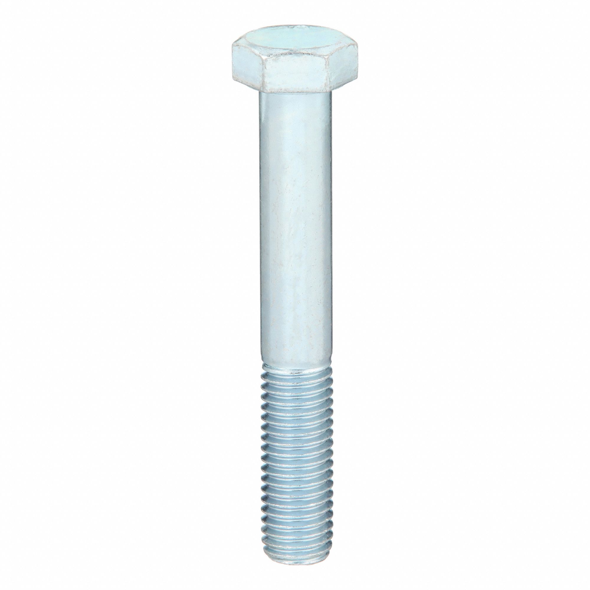 Hex Head Cap Screw: Steel, Grade 5, Zinc Plated, 5/8"-11, Coarse, 4 1/4 in lg, Inch, SAE J429, 5 PK