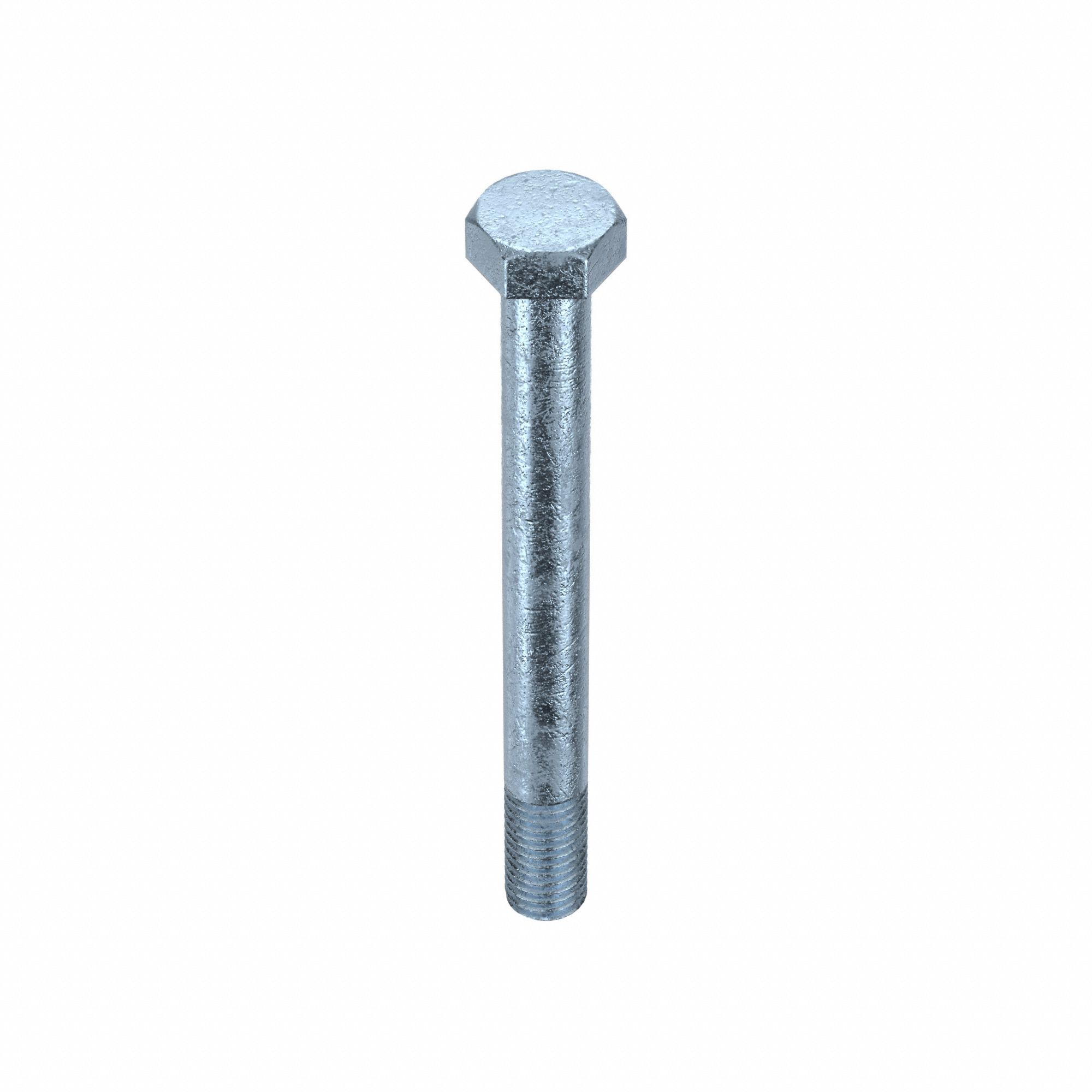 HEX HEAD CAP SCREW, STEEL, UNC, GRADE 5, ZINC PLATED, ⅝