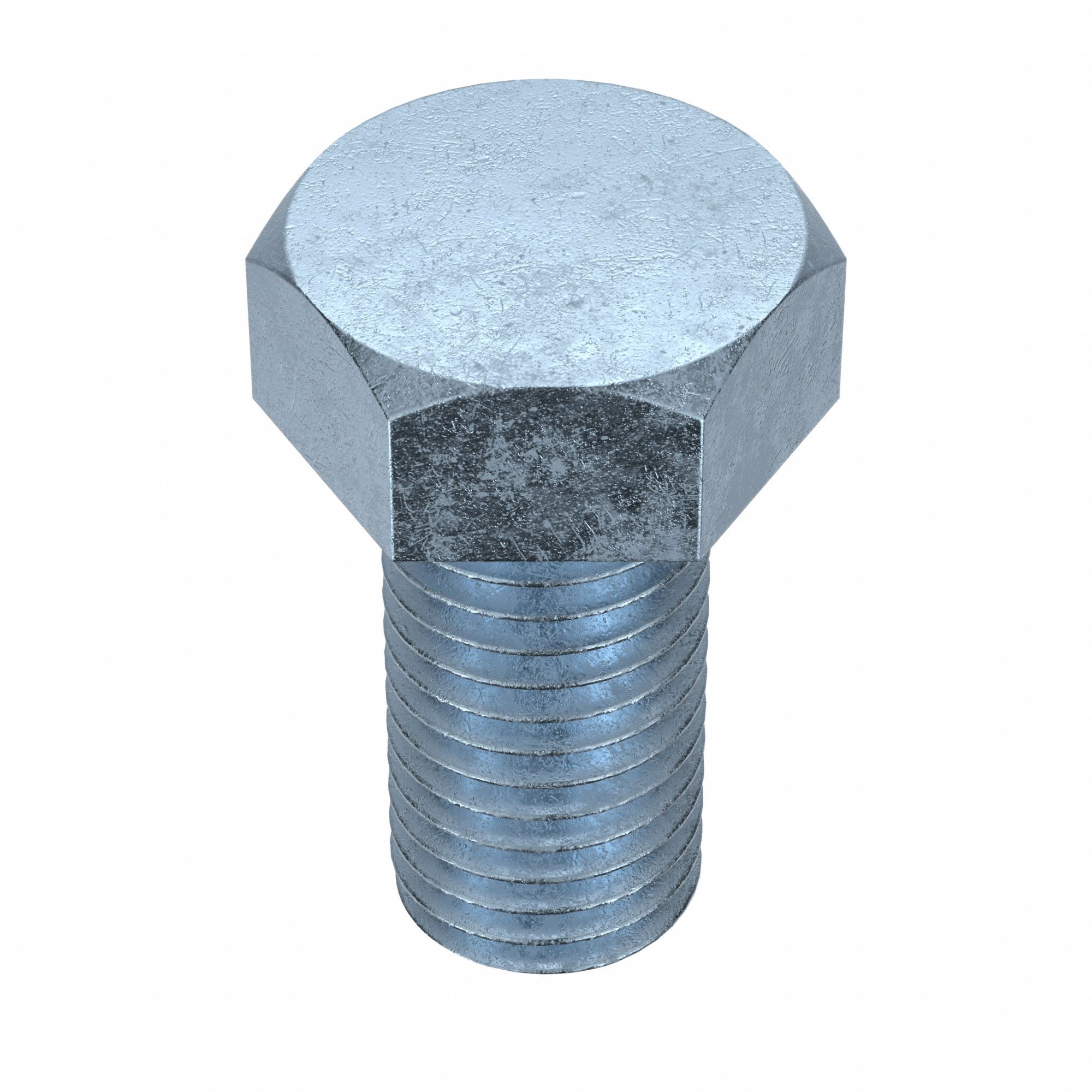 Hex Head Cap Screw: Steel, Grade 5, Zinc Plated, 3/4"-10, Coarse, 1 1/2 in lg, Fully Threaded, 10 PK