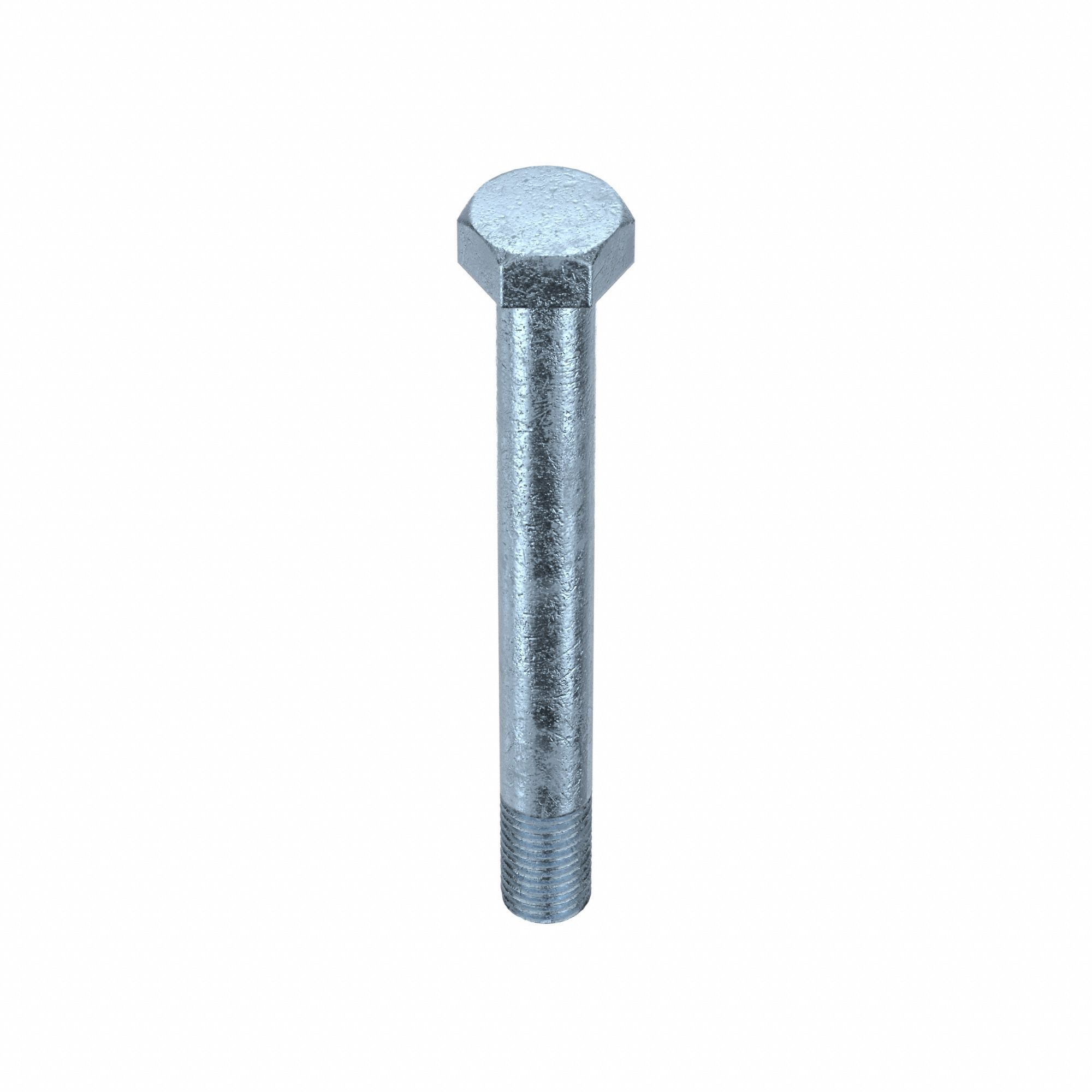 Hex Head Cap Screw: Steel, Grade 5, Zinc Plated, 3/4"-10, Coarse, 6 1/2 in lg, Globally Sourced