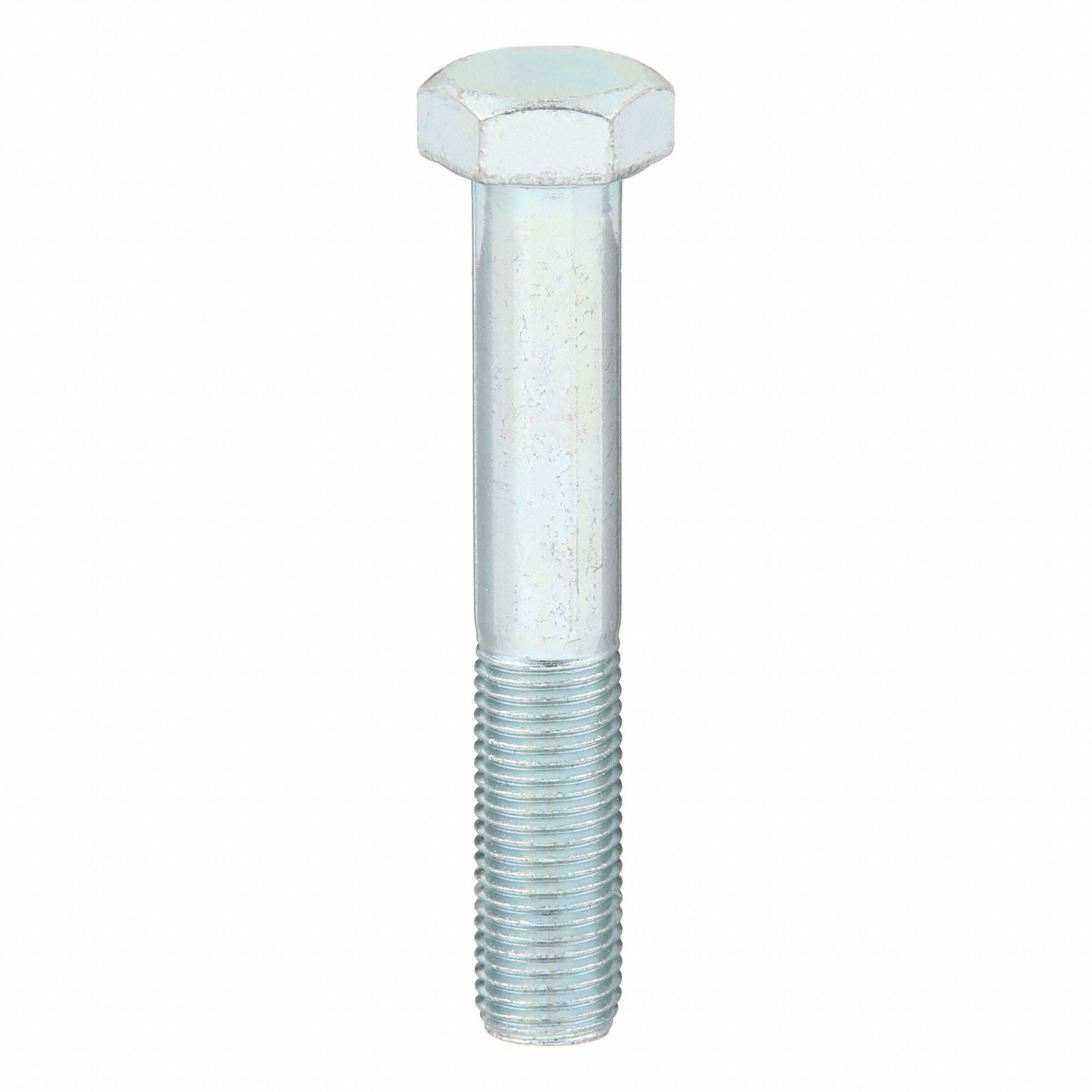 Hex Head Cap Screw: Steel, Grade 5, Zinc Plated, 3/8"-24, Fine, 2 1/4 in lg, Globally Sourced, 25 PK