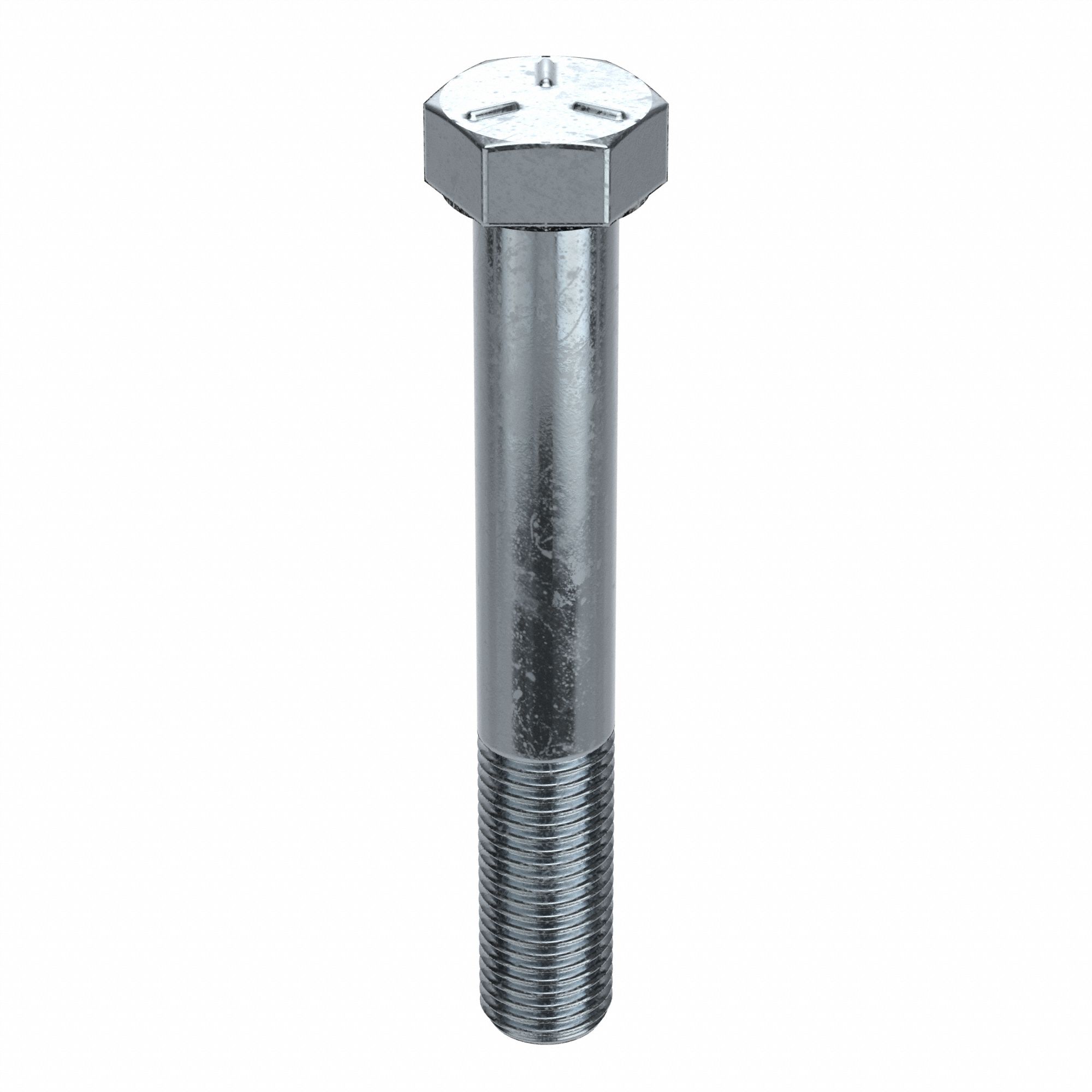 Hex Head Cap Screw: Steel, Grade 5, Zinc Plated, 3/8"-24, Fine, 2 1/2 in lg, Globally Sourced, 25 PK