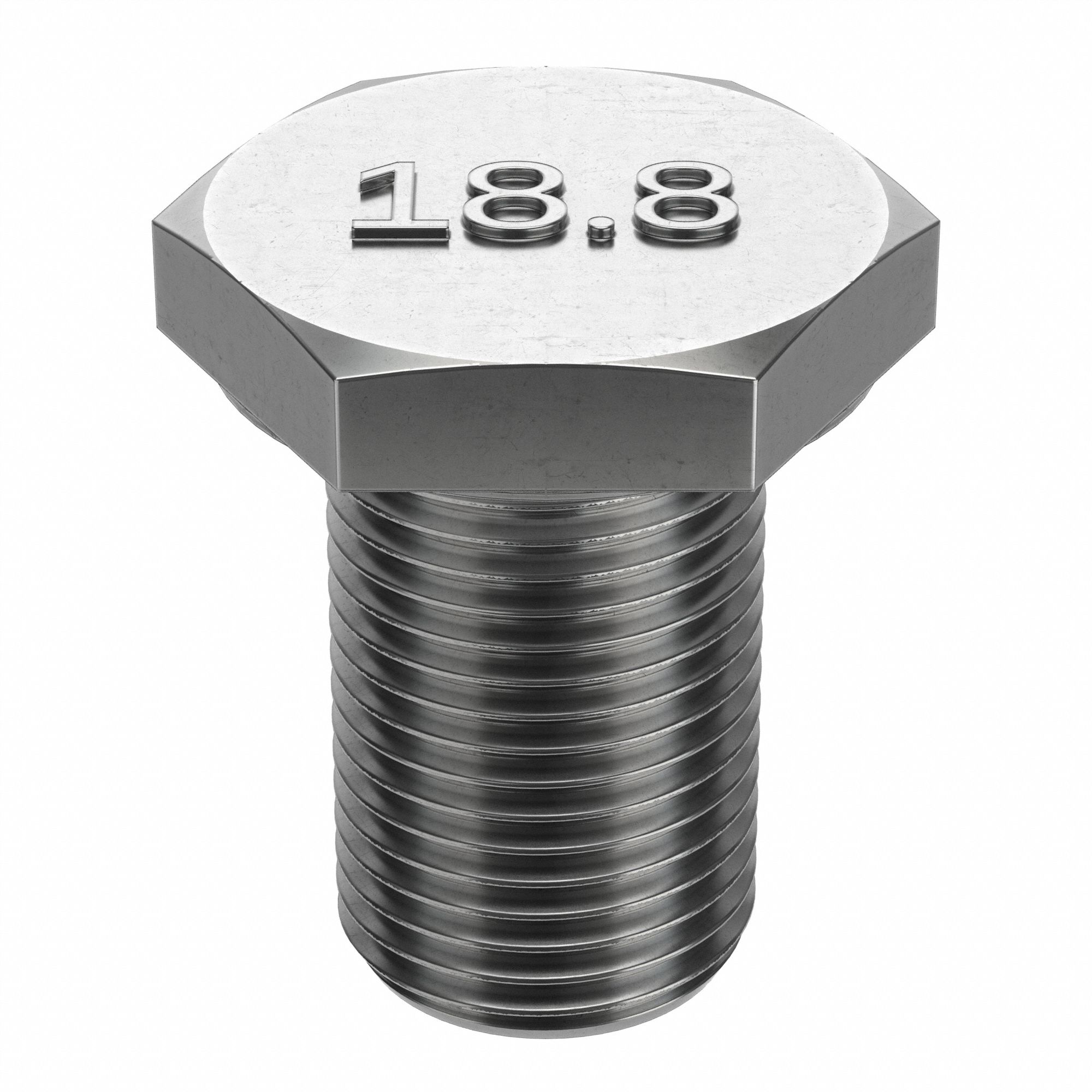 Stainless Steel, A2, Hex Head Cap Screw - 22TG70|U51007.062.0100 - Grainger