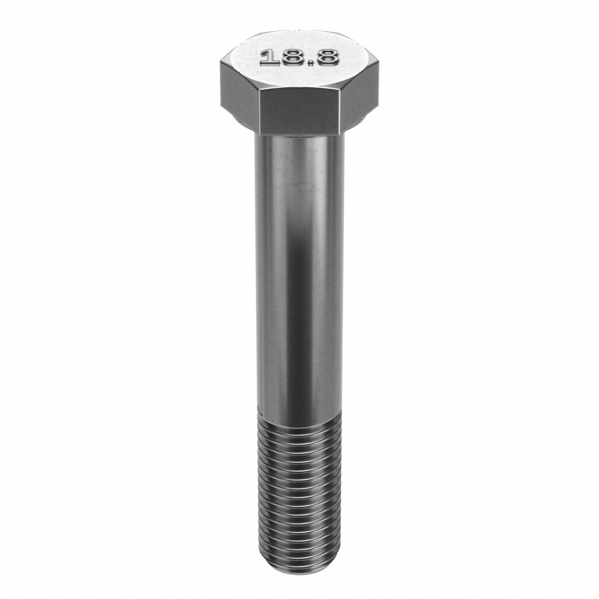 Hex Head Cap Screw: Stainless Steel, A2, Plain, 1 1/4"-7, Coarse, 6 in lg, Globally Sourced, Inch