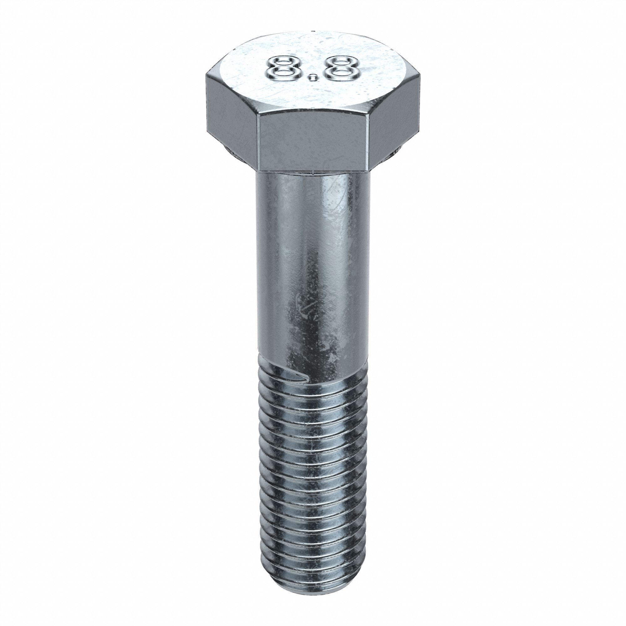 HEX HEAD CAP SCREW, STEEL, CLASS 8.8, ZINC PLATED, M12-1.75, COARSE, 65MM L, METRIC, 50 PK
