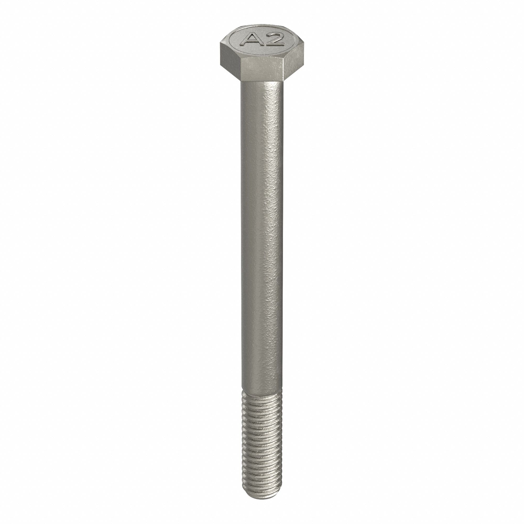 Hex Head Cap Screw: Stainless Steel, A2, Plain, M4-0.70, Coarse, 30 mm lg, Globally Sourced, 50 PK