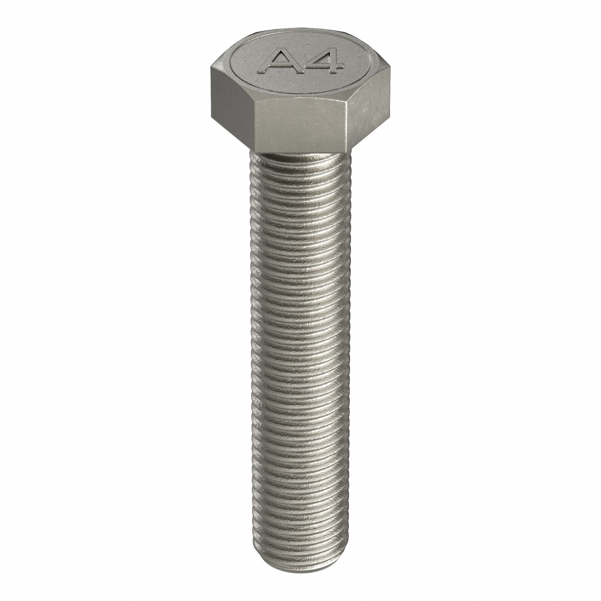 Hex Head Cap Screw: Stainless Steel, A4, Plain, M10-1.50, Coarse, 70 mm lg, Globally Sourced, 25 PK