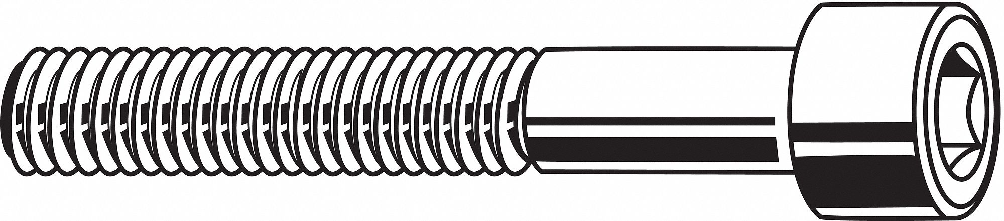 22TW96 - SHCS 18-8 SS #0-80x1 PK100