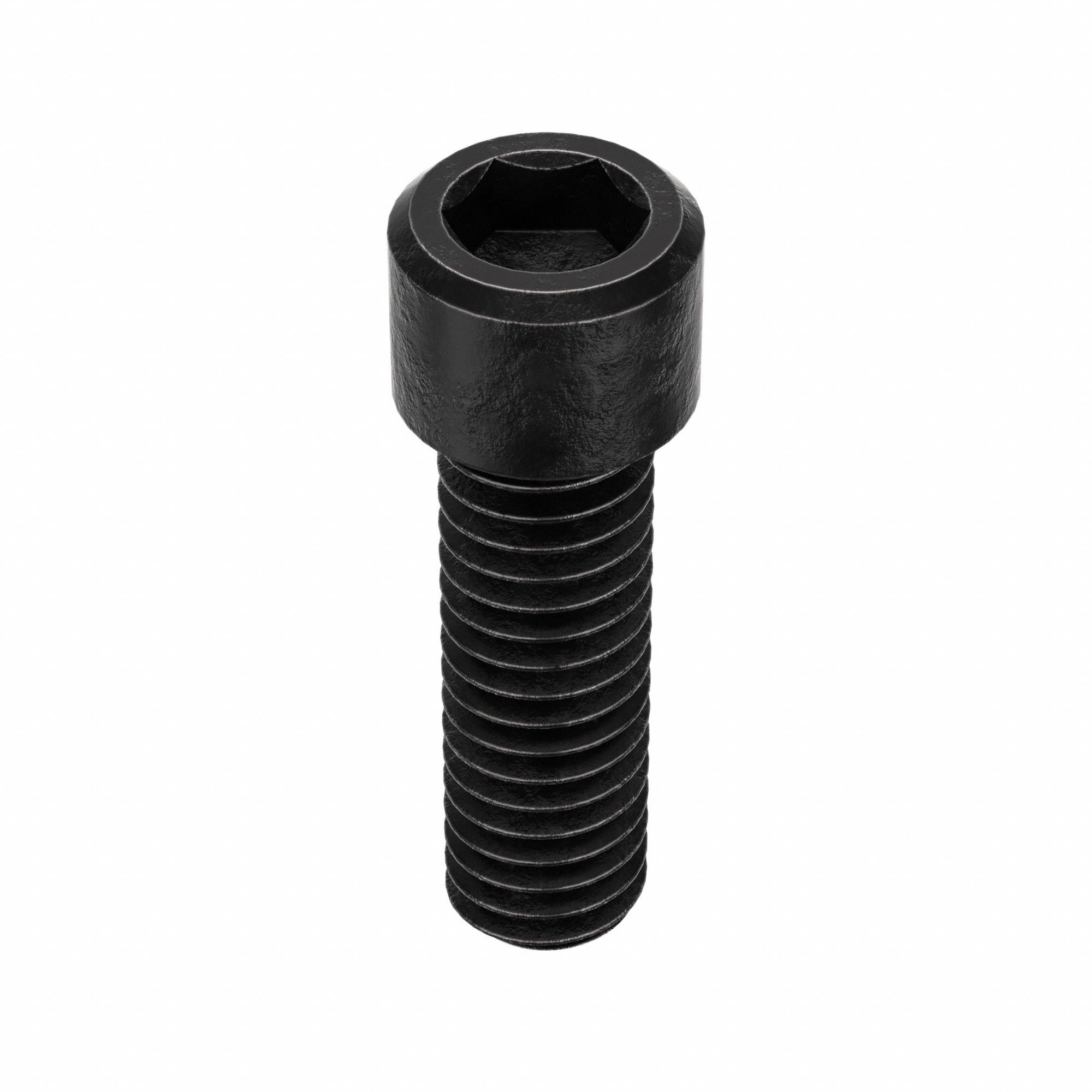 SOCKET HEAD CAP SCREW, 5/16"-18 THREAD SIZE, 1 IN L, STANDARD, BLACK OXIDE, STEEL, UNC, 50 PK