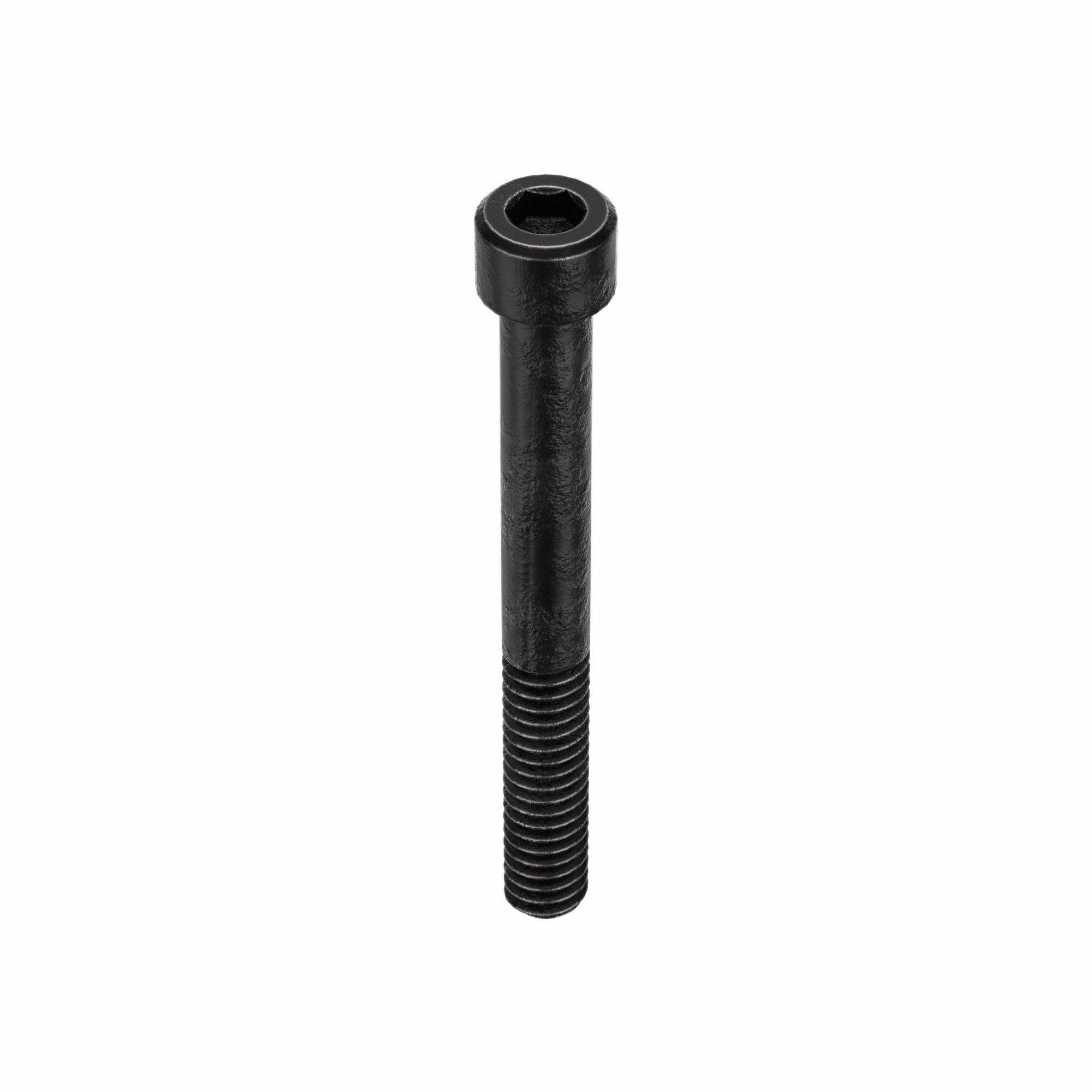 Socket Head Cap Screw: 1/4"-20 Thread Size, 2 1/4 in Lg, Std, Black Oxide, Alloy Steel, 50 PK