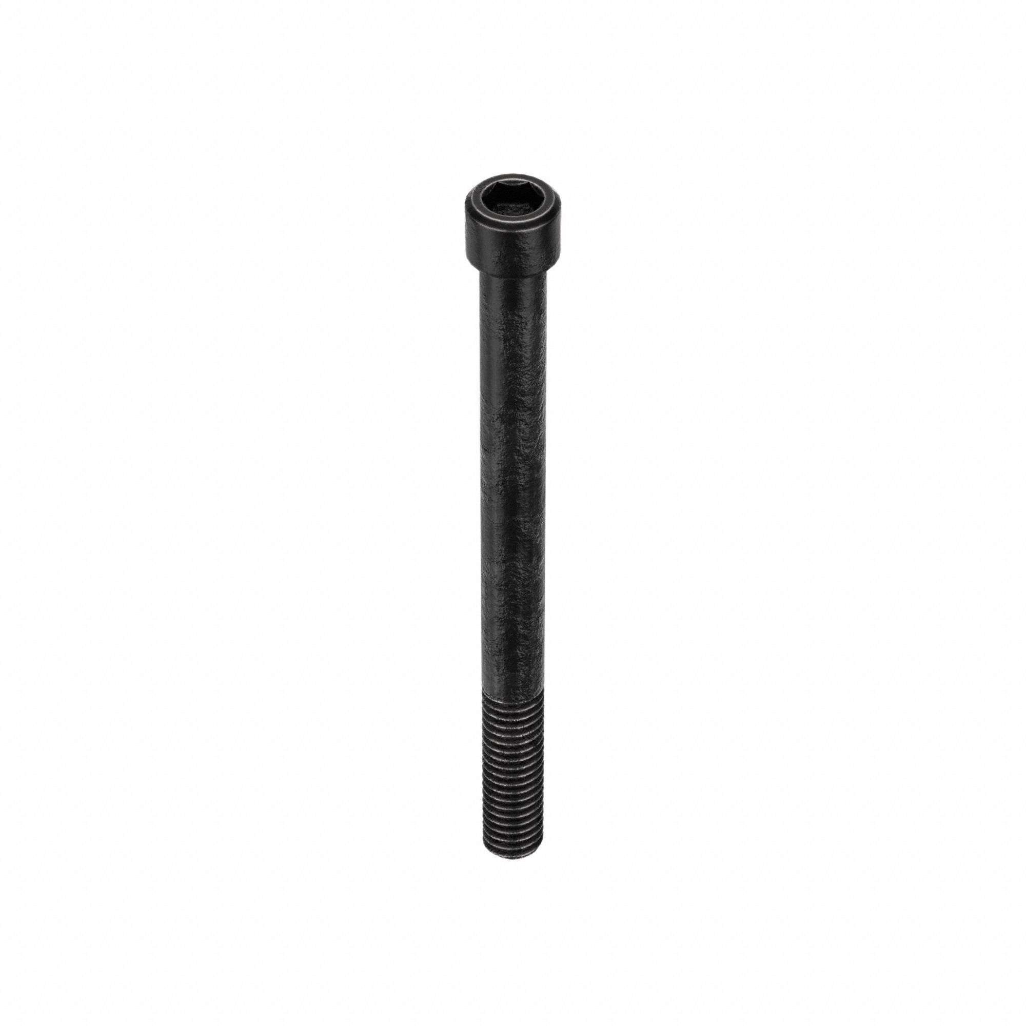 Socket Head Cap Screw: 5/16"-18 Thread Size, 3 3/4 in Lg, Std, Black Oxide, Alloy Steel, 25 PK