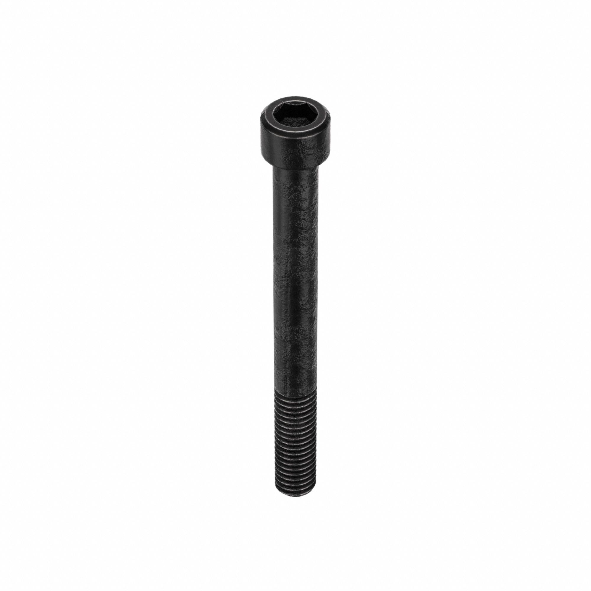 Socket Head Cap Screw: 3/8"-16 Thread Size, 3 3/4 in Lg, Std, Black Oxide, Alloy Steel, 10 PK