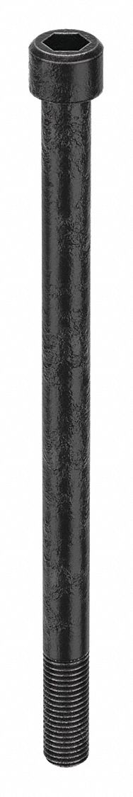 Socket Head Cap Screw: 3/4"-10 Thread Size, 12 in Lg, Std, Black Oxide, Alloy Steel, 0.75 in Head Ht