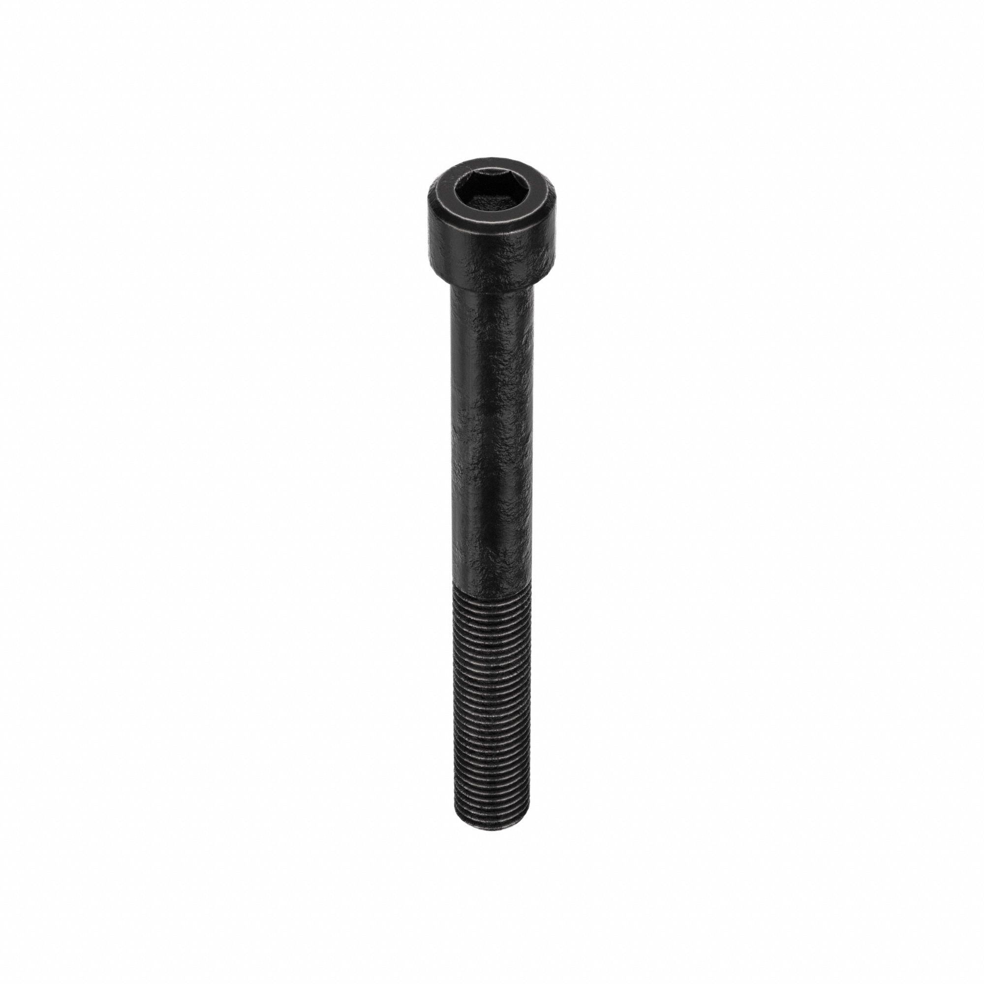 Socket Head Cap Screw: 1"-8 Thread Size, 9 in Lg, Std, Black Oxide, Alloy Steel, 1 in Head Ht