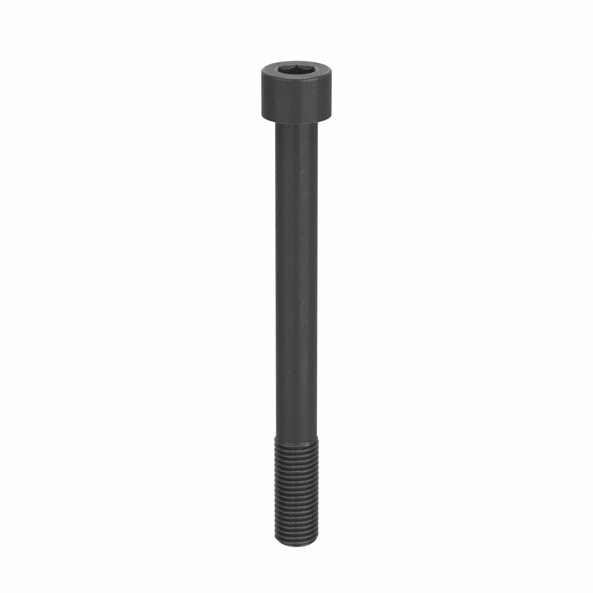 Socket Head Cap Screw: 1"-8 Thread Size, 10 in Lg, Std, Black Oxide, Alloy Steel, 1 in Head Ht