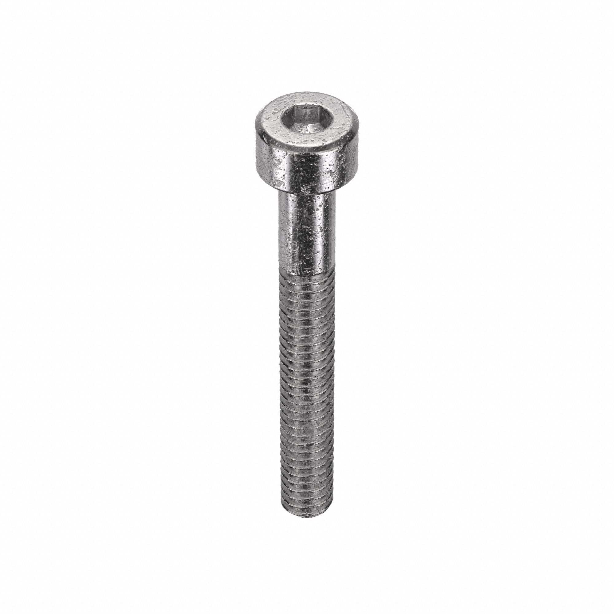 Socket Head Cap Screw: #5-40 Thread Size, 1 in Lg, Std, Plain, Stainless Steel, 18-8, 100 PK