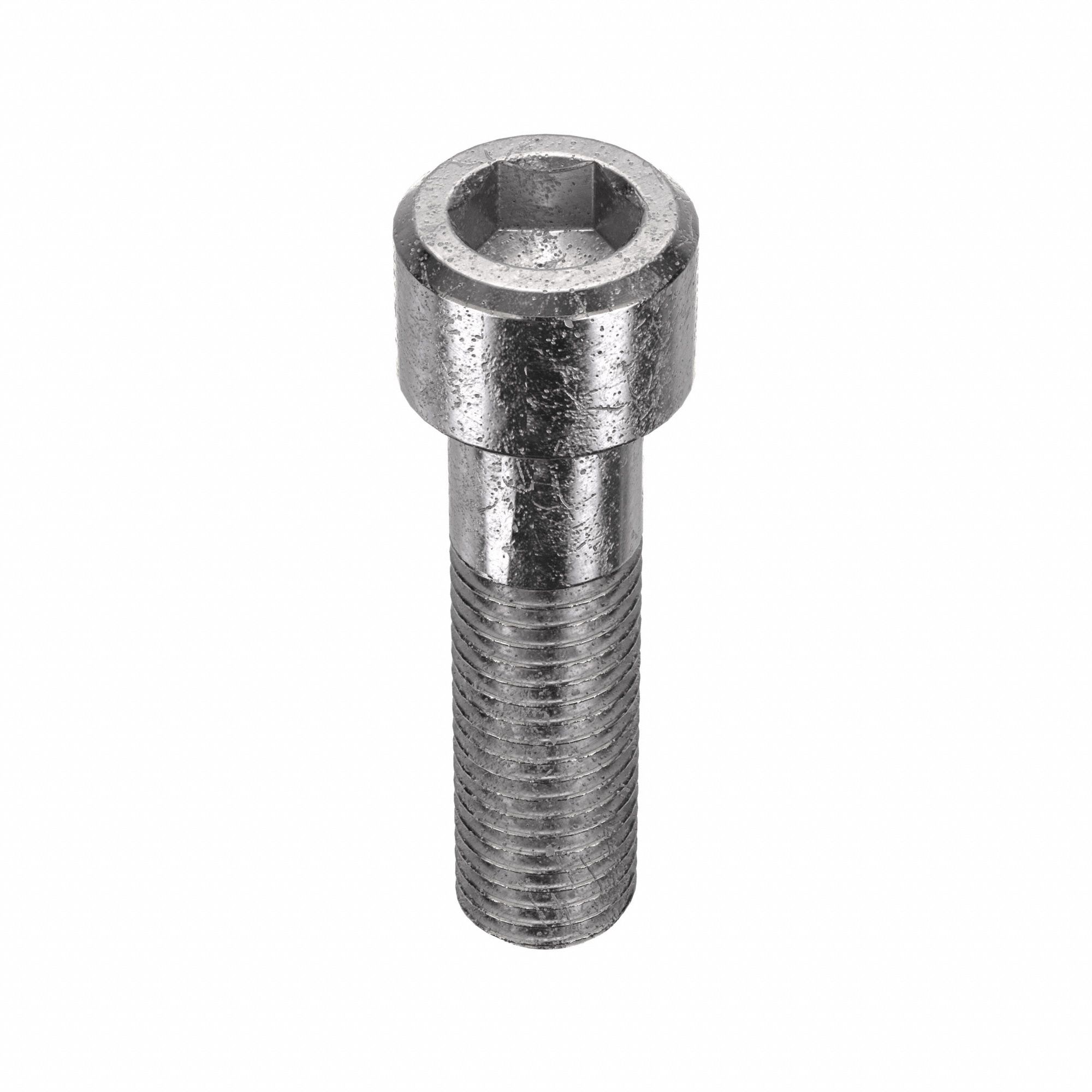 Socket Head Cap Screw: 5/16"-18 Thread Size, 5 in Lg, Std, Plain, Stainless Steel, 18-8, 10 PK