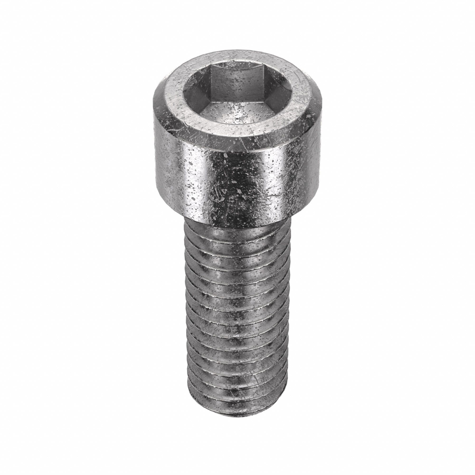 Socket Head Cap Screw: 3/8"-16 Thread Size, 1 in Lg, Std, Plain, Stainless Steel, 18-8, 50 PK