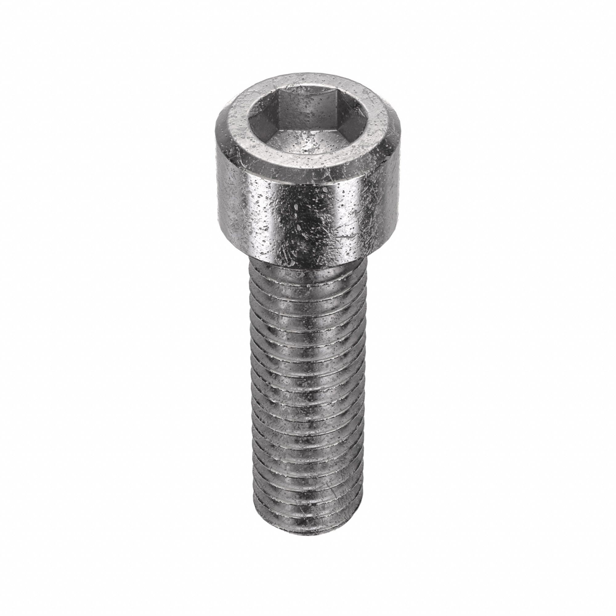 Socket Head Cap Screw: 3/8"-16 Thread Size, 1 1/4 in Lg, Std, Plain, Stainless Steel, 18-8, 50 PK