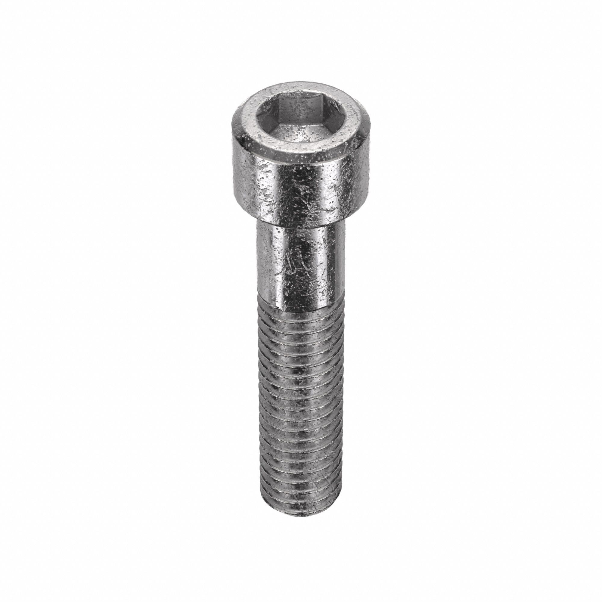 Socket Head Cap Screw: 3/8"-16 Thread Size, 1 3/4 in Lg, Std, Plain, Stainless Steel, 18-8, 25 PK