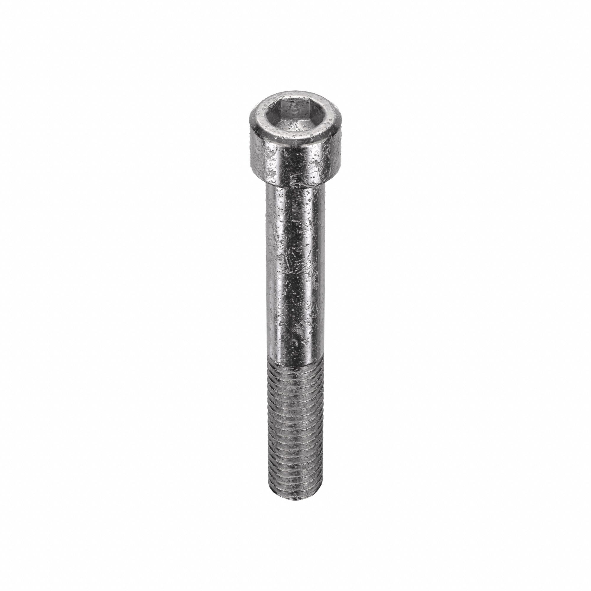 Socket Head Cap Screw: 3/8"-16 Thread Size, 2 3/4 in Lg, Std, Plain, Stainless Steel, 18-8, 25 PK