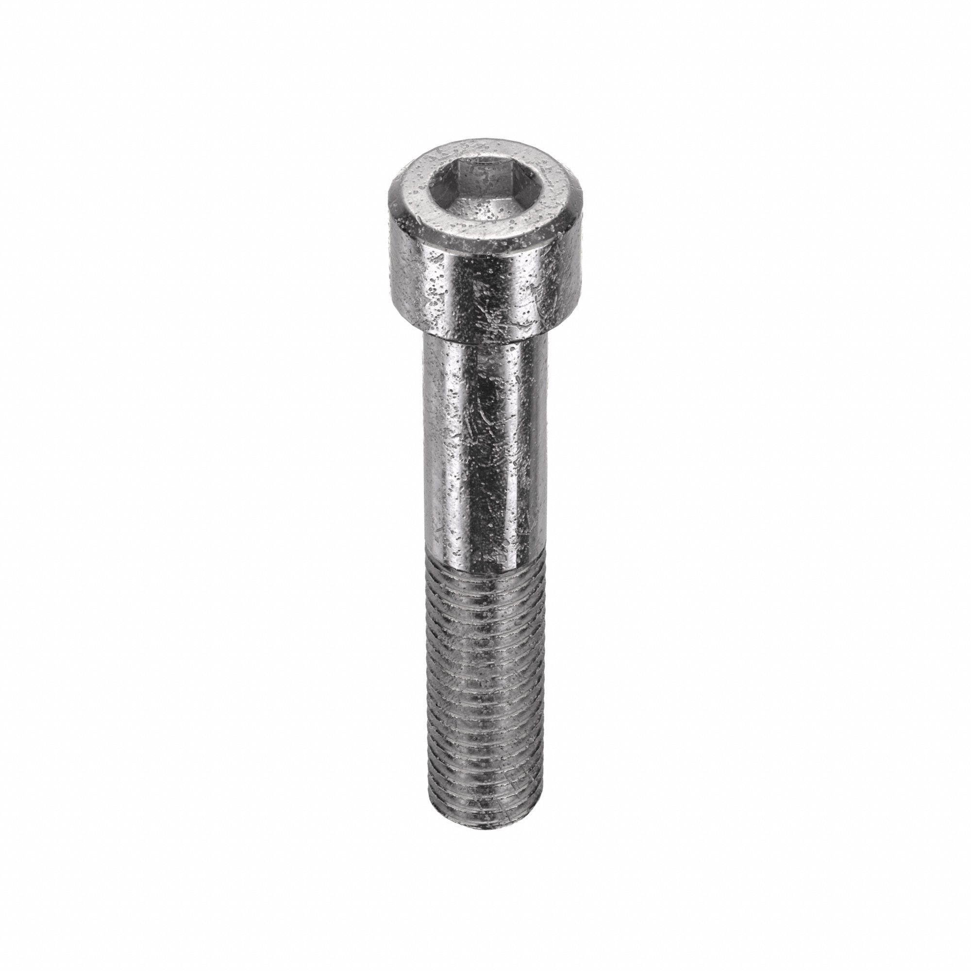Socket Head Cap Screw: 1/2"-13 Thread Size, 2 3/4 in Lg, Std, Plain, Stainless Steel, 18-8, 10 PK