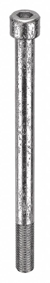 Socket Head Cap Screw: 1/2"-13 Thread Size, 7 in Lg, Std, Plain, Stainless Steel, 18-8, 5 PK
