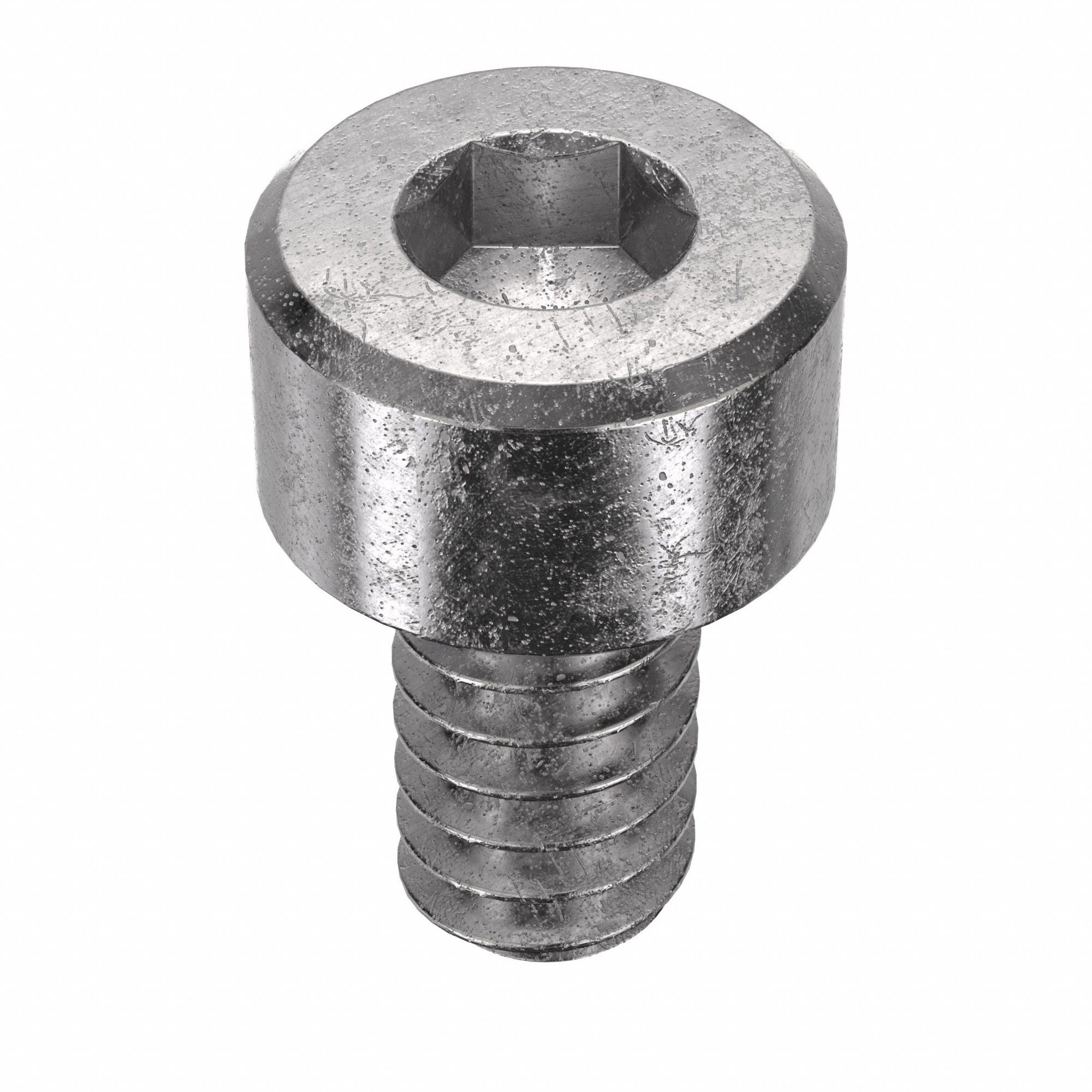 Socket Head Cap Screw: #6-32 Thread Size, 1/4 in Lg, Std, Plain, Stainless Steel, 316, 100 PK