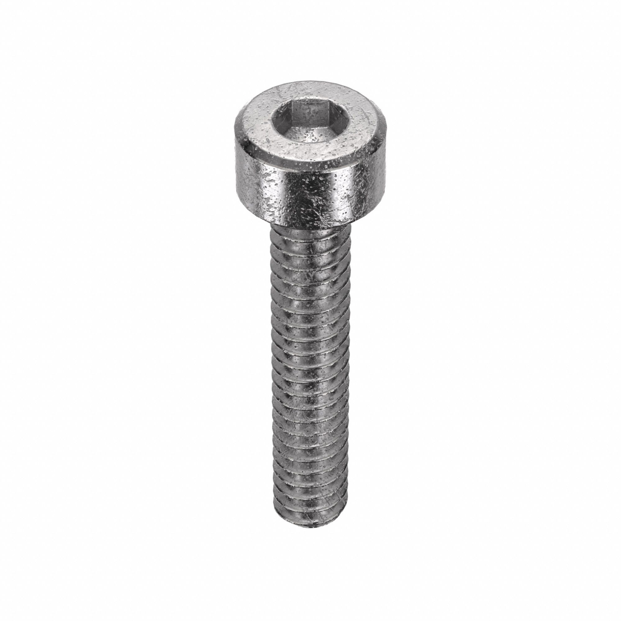 Socket Head Cap Screw: #6-32 Thread Size, 3/4 in Lg, Std, Plain, Stainless Steel, 316, 100 PK