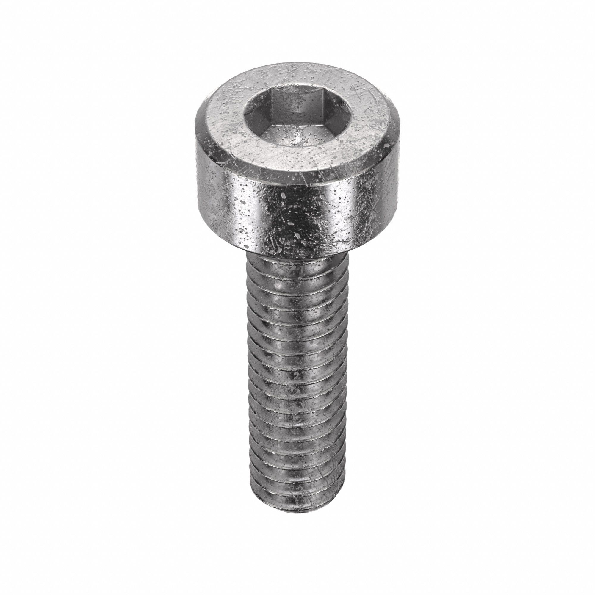 Socket Head Cap Screw: #8-32 Thread Size, 5/8 in Lg, Std, Plain, Stainless Steel, 316, 100 PK