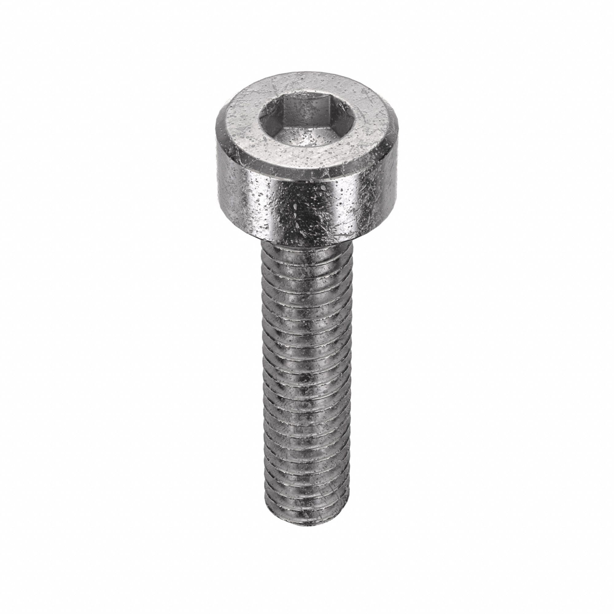 Socket Head Cap Screw: #8-32 Thread Size, 3/4 in Lg, Std, Plain, Stainless Steel, 316, 100 PK