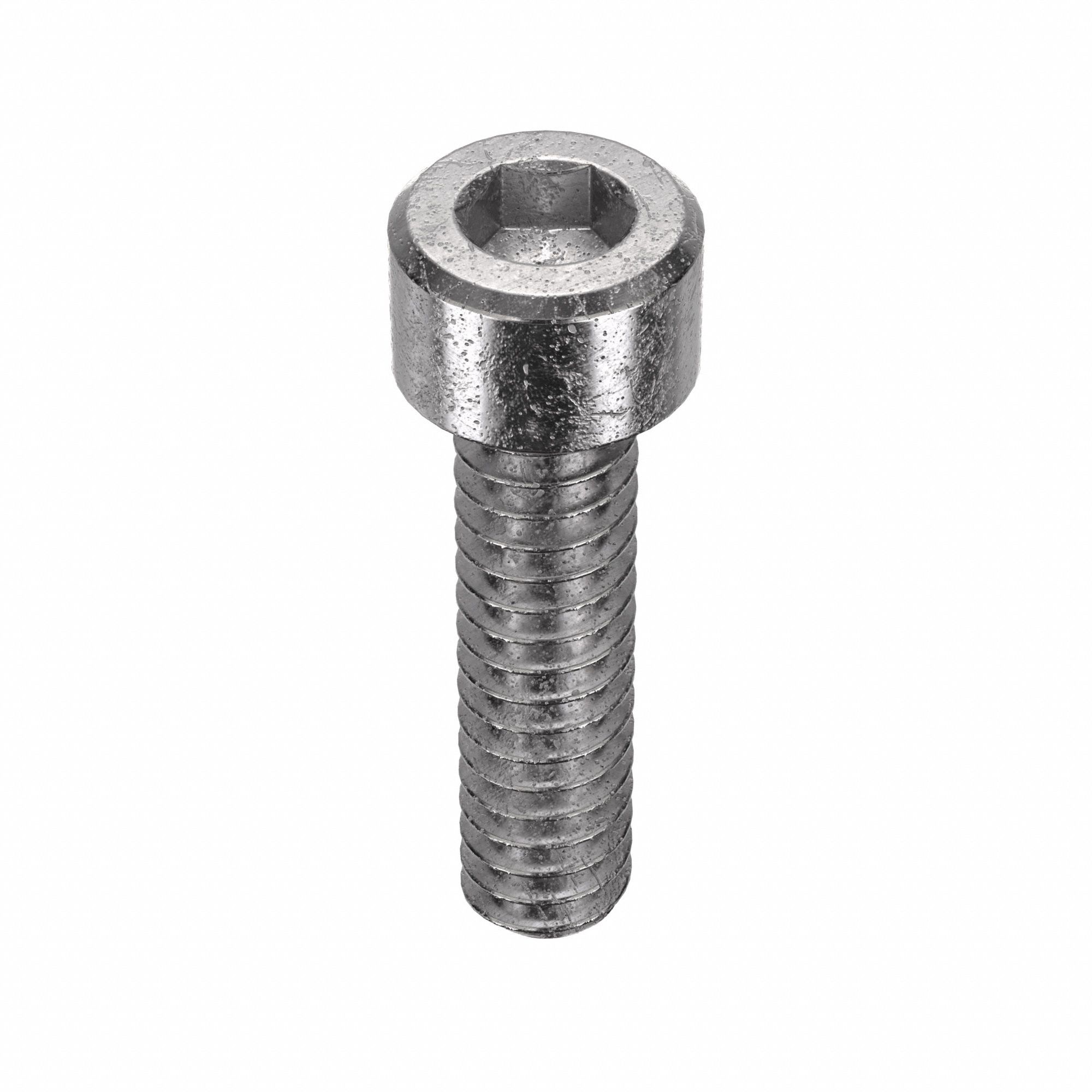 Socket Head Cap Screw: #10-24 Thread Size, 3/4 in Lg, Std, Plain, Stainless Steel, 316, 100 PK